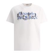 Alexander McQueen Skeleton Band T-Shirt White, Herr