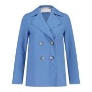 Harris Wharf London Klassisk Jersey Blazer Blue, Dam