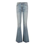 Haikure Blå Flare Jeans Blue, Dam