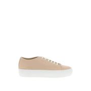 Common Projects Läder Tournament Low Super Sneakers Pink, Dam