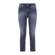 Dondup Rose Slim Fit Jeans med Sprund Blue, Dam
