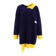 Marni Bruten Fiskare Oversize Klänning Blue, Dam