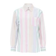 A.p.c. Randig Oxford Skjorta Multicolor, Dam