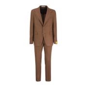 Tagliatore Suit Sets Brown, Herr