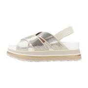 Liu Jo Stiliga Platta Sandaler Beige, Dam