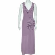 Moschino Pre-Owned Pre-owned Silke klnningar Purple, Dam