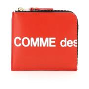 Comme des Garçons Logo Läderplånbok Red, Herr