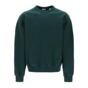 Burberry Oversized Square Line Crewneck Sweatshirt Green, Herr