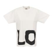 Burberry Love Print Oversized T-Shirt White, Dam