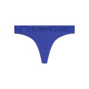 Calvin Klein Kvinnors Tanga Underkläder Blue, Dam