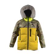 Griffin Reversibel Parka med Dunfyllning Yellow, Herr