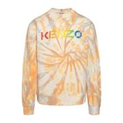 Kenzo Stilfull Orange Sweatshirt för Män Multicolor, Herr