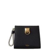 Mulberry Iris Coin Zip Around Clutch, Svart Black, Dam