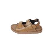 Tommy Hilfiger Sportig Lädersandal Brown, Dam