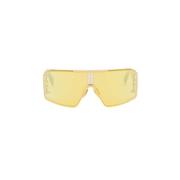 Balmain Titanium Översized Mask Solglasögon Yellow, Dam