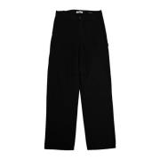 Carhartt Wip Hubbard Canvas Straight Pant Black, Dam