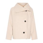 InWear Stilfull Tiaraiw Short Coat Jacka Beige, Dam