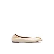 Lanvin Melodie läder balettskor Beige, Dam