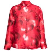 Valentino Vintage Pre-owned Polyester ytterklder Red, Dam