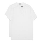 Dsquared2 Enfärgad 2 Pack Logo T-shirt White, Herr