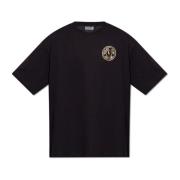 Versace Jeans Couture Logotryckt T-shirt Black, Herr