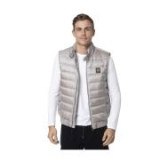 Belstaff Metallgrå Ärmlös Väst Gray, Herr