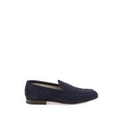 Church's Snygga Mockasinloafers i Mocka Blue, Herr