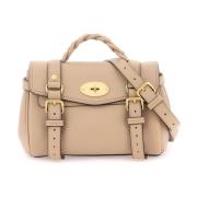 Mulberry Alexa Mini väska i grained läder Beige, Dam