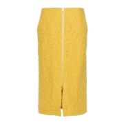 Jil Sander Gul Kjol - Stilfull och Trendig Yellow, Dam