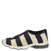 Fendi Vintage Pre-owned Tyg sneakers Black, Dam