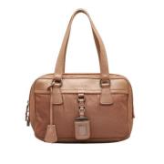 Prada Vintage Pre-owned Laeder handvskor Brown, Dam