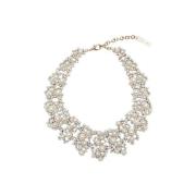 Oscar De La Renta Pre-owned Pre-owned Metall halsband White, Dam