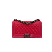 Chanel Vintage Pre-owned Laeder chanel-vskor Pink, Dam