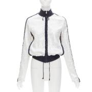 Chanel Vintage Pre-owned Polyester ytterklder White, Dam