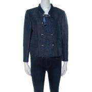 Valentino Vintage Pre-owned Silke ytterklder Blue, Dam