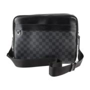 Louis Vuitton Vintage Pre-owned Canvas axelremsvskor Black, Dam