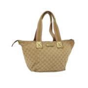 Gucci Vintage Pre-owned Canvas gucci-vskor Beige, Dam