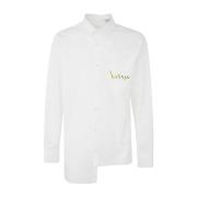 Lanvin Asymmetrisk Skjorta - Optisk Vit White, Herr