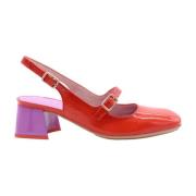 Hispanitas Mary Jane Slingback Skor Red, Dam