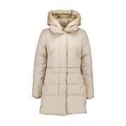 Woolrich Luxe Puffy Vadderade Sandjackor Beige, Dam