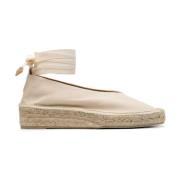 Castañer Beige Gea Wedge-Ballet Espadrilles Beige, Dam