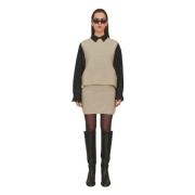 Designers Remix Short Skirts Beige, Dam