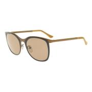 Marni Curve Me102S Sunglasses in Ochre Blue/Beige Brown Yellow, Dam