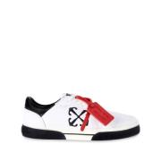 Off White Vita Sneakers med Pil Motiv White, Herr