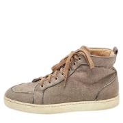 Christian Louboutin Pre-owned Pre-owned Canvas sneakers Brown, Dam