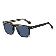 Hugo Boss Black Blue Clip-On Sunglasses Multicolor, Herr