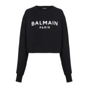 Balmain Paris Sweatshirt Black, Dam