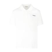 Alexander McQueen Piquet Polo Shirt i Vit White, Herr