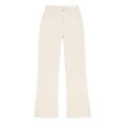 Axel Arigato Ryder Utsvängda Jeans Beige, Dam