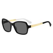 Kate Spade Black White/Grey Sunglasses Annjanette/S Black, Dam